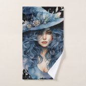 Sorcière aquarelle [1] (Serviette à main)