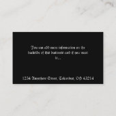 Sorcière attendant par les cartes de visite (Dos)