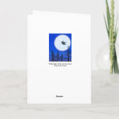 Sorcière au-dessus de la carte de voeux de (Dos)