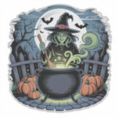 Sorcière au Sticker Cauldron (Devant)