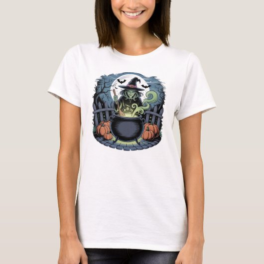 Sorcière au T-shirt Cauldron (Devant)