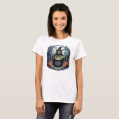 Sorcière au T-shirt Cauldron (Devant entier)