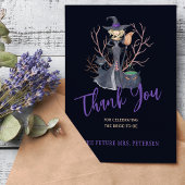 Sorcière carte de remerciements de douche nuptiale