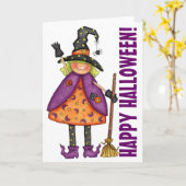 Sorcière - Carte de voeux (Fleur jaune)