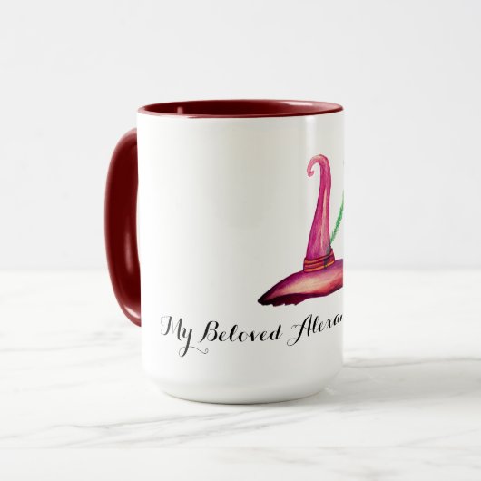 Sorcière Casquette spécial Mug personnalisée (Devant gauche)