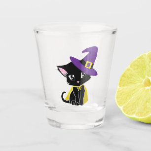 Sorcière Chat en verre de tir