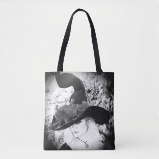 Sorcière Cheeky Noir et Blanc Sac fourre-tout Paga