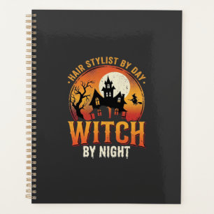Sorcière Coiffeuse Halloween Design Vintage_1