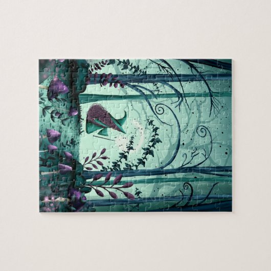 Sorcière dans le Puzzle de Bois (Horizontal)