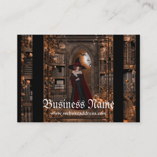 Sorcière dans les cartes de visite d'imaginaire de (Devant)