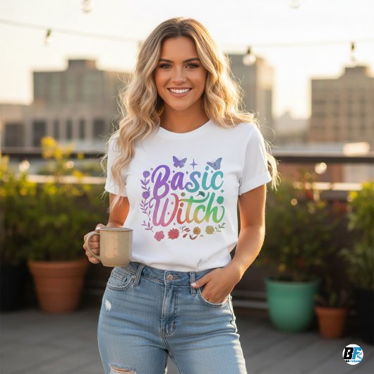 Sorcière de base moderne femmes Halloween T-shirt