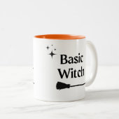 Sorcière de base moderne Halloween Mug café à deux (Devant droit)