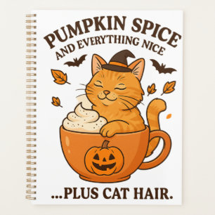Sorcière de chat gingembre - Joli design d'Hallowe