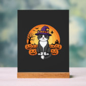 Sorcière de Halloween Chat Citrouille Lune Design_ (Neutre)