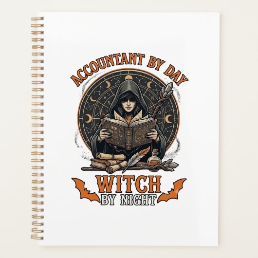 Sorcière de jour de comptable nuit de Halloween li (Devant)