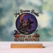 Sorcière de messager de vélo cassé balai Halloween (Neutre)