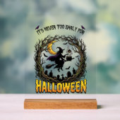 Sorcière d'Halloween Chaudron Lune Cimetière Arbre (Neutre)