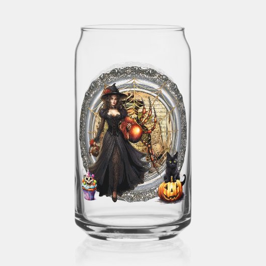 Sorcière Et Chat Halloween (Recto)