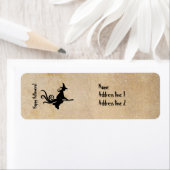 Sorcière Étiquettes de adresse de parchemin Hallow (En situation)