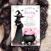 Sorcière Halloween Baby shower Invitation
