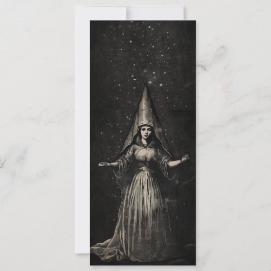 Sorcière Halloween Fête Invitation (Dos)