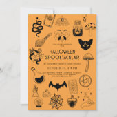 Sorcière Halloween Fête Invitation (Devant)