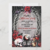 Sorcière Halloween Fête Invitation (Dos)