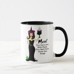 Sorcière "hommes de vin !" Tasse du jour