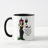 Sorcière "hommes de vin !" Tasse du jour (Gauche)