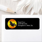 Sorcière Juste Voler Par Les Étiquettes de adresse (En situation)