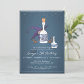 Sorcière Mignonne | Invitation d'anniversaire pour (Debout devant)