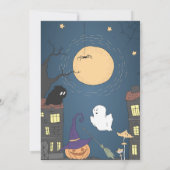 Sorcière Mignonne | Invitation d'anniversaire pour (Dos)