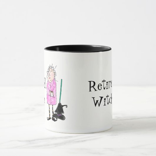 Sorcière retraitée Halloween Mug (Centre)