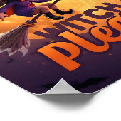 Sorcière S'Il Vous Plaît - Drôle Poster Halloween (Coin)