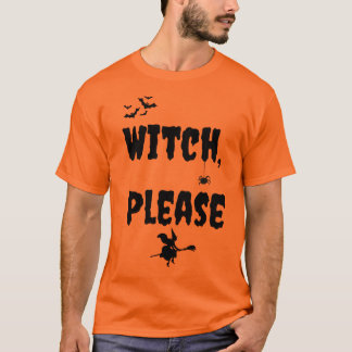 "Sorcière s'il vous plaît" T-shirt Halloween