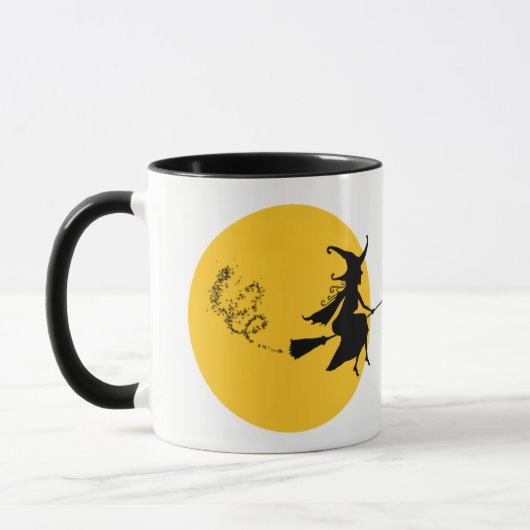 Sorcière sur sa Mug de chambre (Gauche)