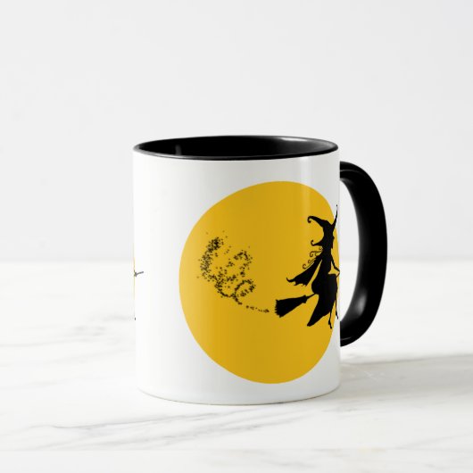 Sorcière sur sa Mug de chambre (Devant droit)