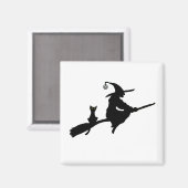 Sorcière sur un aimant de chambre (Recto/Verso)