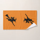 Sorcière sur un ensemble de serviettes de bain Sil (Serviette à main)