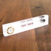 Sorcière Tipsy Sur Le Bureau Volant Plaque Nom De  (Taille)