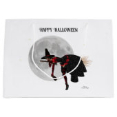 Sorcière Tipsy sur le sac cadeau de chambre volant (Devant)