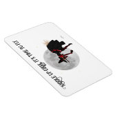 Sorcière Tipsy Sur Magnet Flying Broom (Côté Droit)
