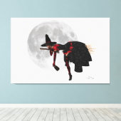 Sorcière Tipsy sur toile de chambre volante Imprim (Insitu (Plancher de Bois))