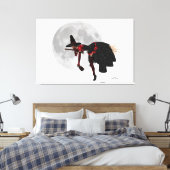 Sorcière Tipsy sur toile de chambre volante Imprim (Insitu(Chambre))