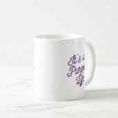 Sorcière violette buvant une tasse de café (Devant droit)