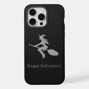 Sorcière volante argent Halloween