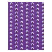 Sorcière volante avec pleine lune - nappe violette (Devant)