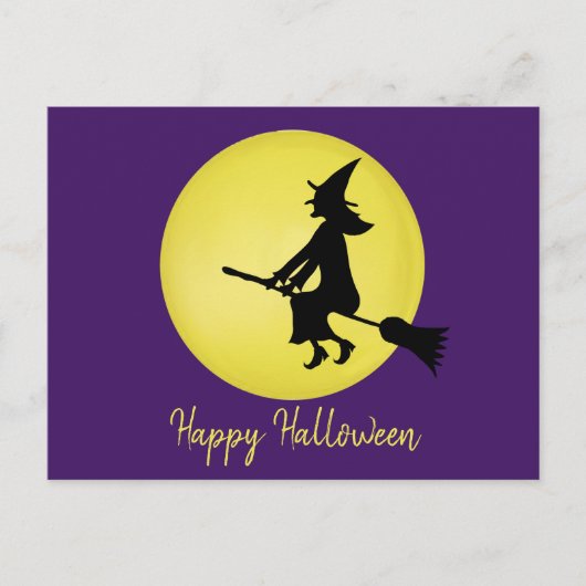 Sorcière volante dans la carte au clair de lune (Devant)