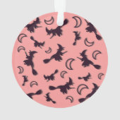 Sorcière volante entre la moitié de la lune à Hall (dos)