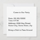 Sorcière Voler Sur Invitations De La Fête D'Hallow (Dos)